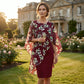 📢📢35% OFF !! ⏰Women's Elegant Floral Print Overlay & Dress Set👗