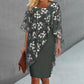 📢📢35% OFF !! ⏰Women's Elegant Floral Print Overlay & Dress Set👗