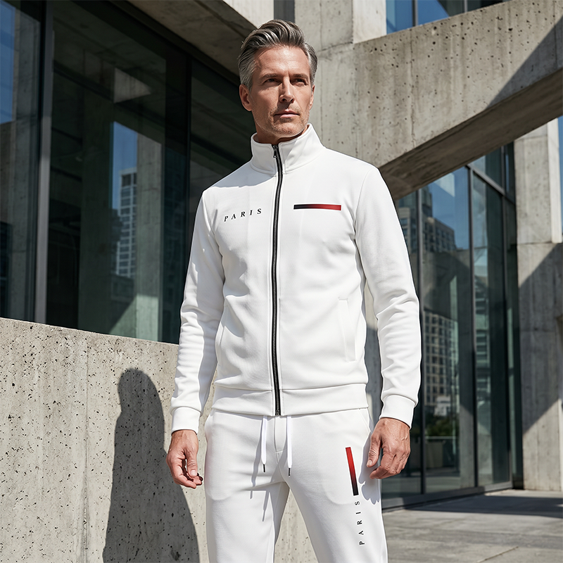 🧥 LIMITED-TIME 50% OFF! ✨ Men's Printed Zip Jacket & Pants Set – Complete, Soft, Casual 🎨