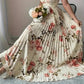 🌸👗✨ 2026 New Arrival Floral Pleated Maxi Dress – Elegant Square Neck & Ruffle Sleeves