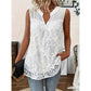 📢📢30% OFF⏰Women’s Chic Floral Lace Sleeveless Shirt👚👕