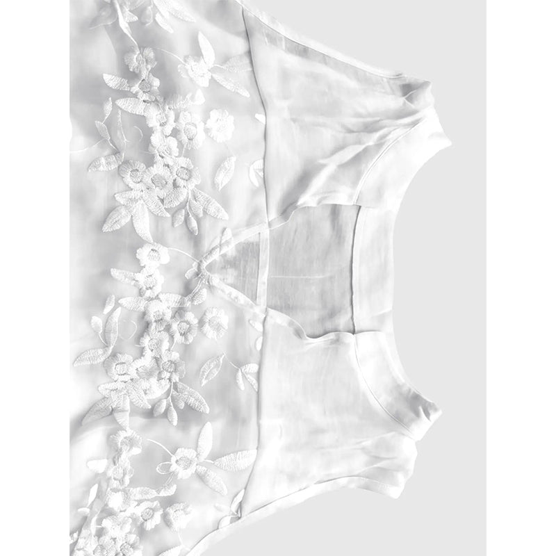 📢📢30% OFF⏰Women’s Chic Floral Lace Sleeveless Shirt👚👕