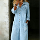 ✨ Timeless Denim Style | Women's Relaxed Wide-Leg Utility Jumpsuit