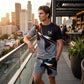 👕40% OFF!🍃Men's Abstract Print T-Shirt and Shorts Set