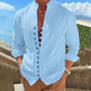 👕 50% OFF NOW! 🌊 Men's Linen Button Up Summer Beach Shirt-Breathable & lightweight☀️