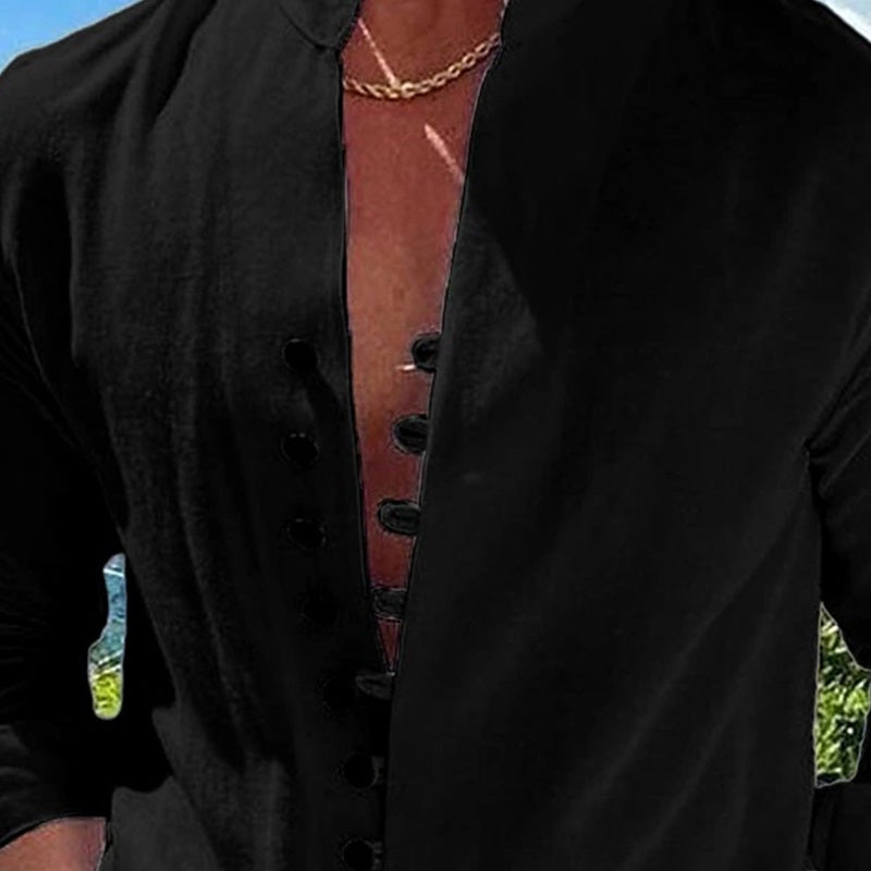 👕 50% OFF NOW! 🌊 Men's Linen Button Up Summer Beach Shirt-Breathable & lightweight☀️