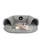 🐱 50% OFF NOW! 🛏️ Plush 2-in-1 Cat Tunnel Bed – Collapsible, scratch-resistant & cozy – combines hideaway tunnel with soft sleeping pad – perfect for play, rest & pouncing 🐾
