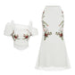 👗 LIMITED-TIME 52% OFF! ✨ Women's Off-Shoulder Top & Skirt Set – Embroidered, Fishtail, Elegant