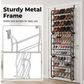 Exclusive 50% OFF | Over-the-Door Shoe Rack | Space-Saving Hanging Shoe Organizer with Angled Shelves | Tool-Free Assembly for Entryway, Closet & Dorm