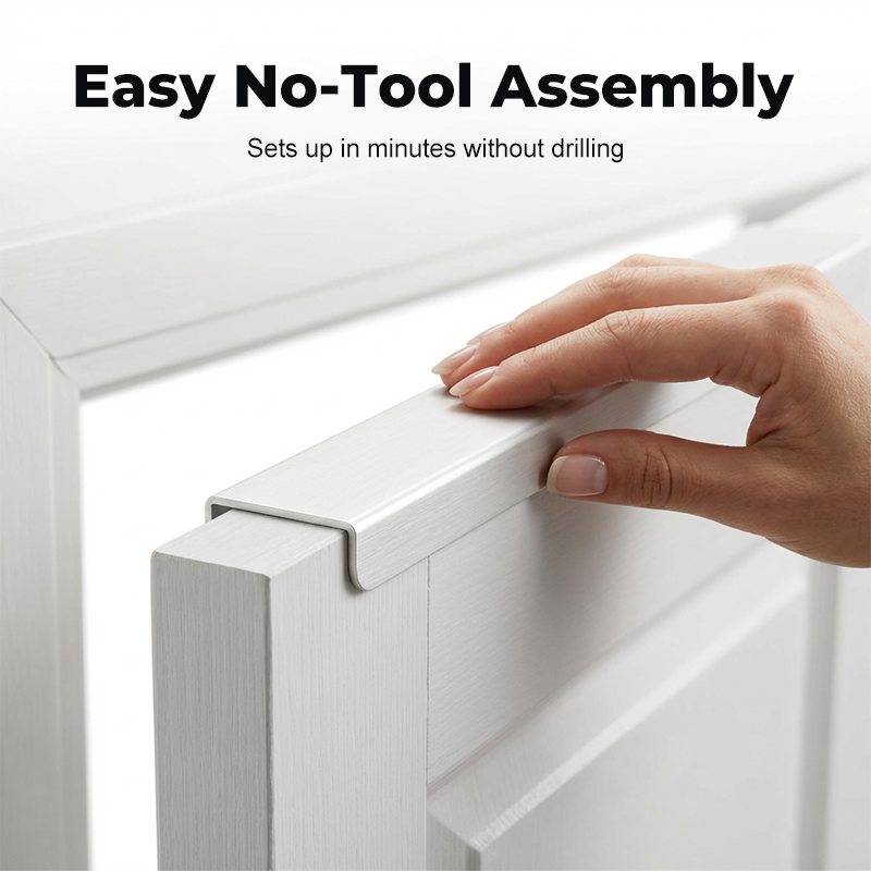 Exclusive 50% OFF | Over-the-Door Shoe Rack | Space-Saving Hanging Shoe Organizer with Angled Shelves | Tool-Free Assembly for Entryway, Closet & Dorm