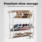 Exclusive 50% OFF | Over-the-Door Shoe Rack | Space-Saving Hanging Shoe Organizer with Angled Shelves | Tool-Free Assembly for Entryway, Closet & Dorm