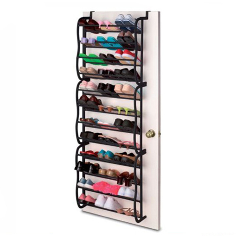 Exclusive 50% OFF | Over-the-Door Shoe Rack | Space-Saving Hanging Shoe Organizer with Angled Shelves | Tool-Free Assembly for Entryway, Closet & Dorm