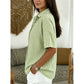 👚 50% OFF NOW!🌿 Women's Casual Striped Short-Sleeve Shirt – Relaxed Fit & V-Neck – Summer Essential 🛍️