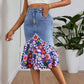 Women's High Waist Denim Mermaid Skirt