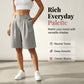 Women's Casual High-Waist Pleated Shorts