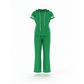 Women's Striped Short-Sleeve Hoodie & Wide-Leg Pants Set
