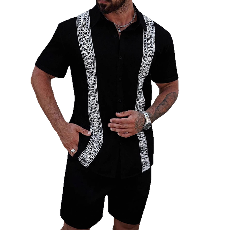 🔥New Arrivals & Special Offers-Men's Casual Shirt & Shorts 2-Piece Set