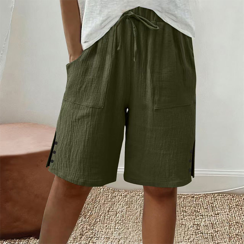 ⏰🔥LIMITED TIME 50% OFF!🔥Women's Summer Shorts with Side Button Detail