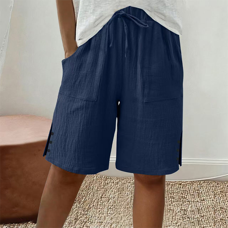 ⏰🔥LIMITED TIME 50% OFF!🔥Women's Summer Shorts with Side Button Detail