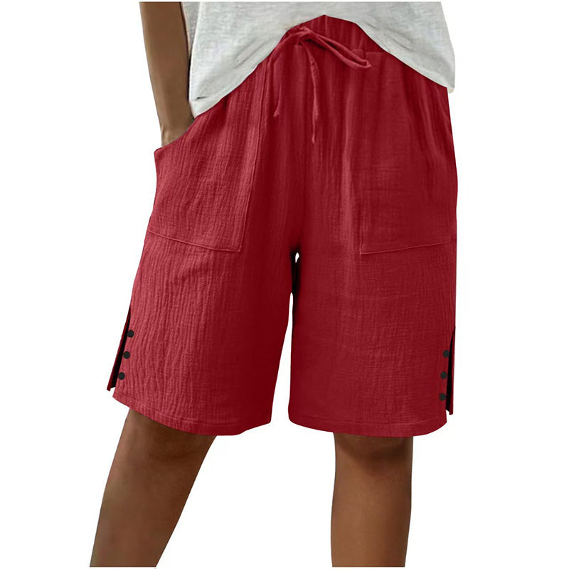 ⏰🔥LIMITED TIME 50% OFF!🔥Women's Summer Shorts with Side Button Detail