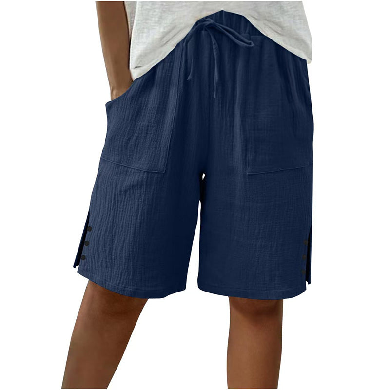 ⏰🔥LIMITED TIME 50% OFF!🔥Women's Summer Shorts with Side Button Detail