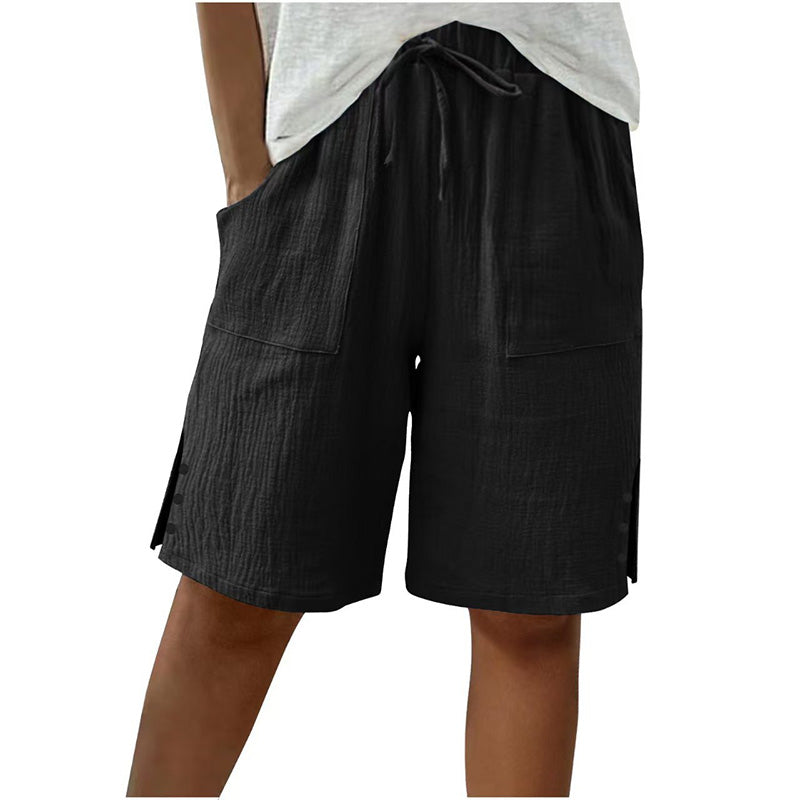 ⏰🔥LIMITED TIME 50% OFF!🔥Women's Summer Shorts with Side Button Detail