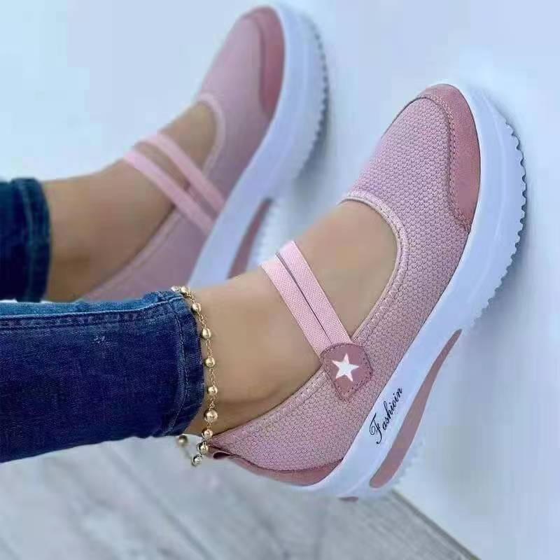 🌸Summer Hot Sale 50% OFF💖Women's Breathable Mesh Slip-On Platform Sneakers