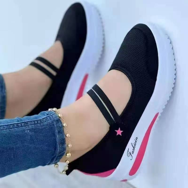🌸Summer Hot Sale 50% OFF💖Women's Breathable Mesh Slip-On Platform Sneakers