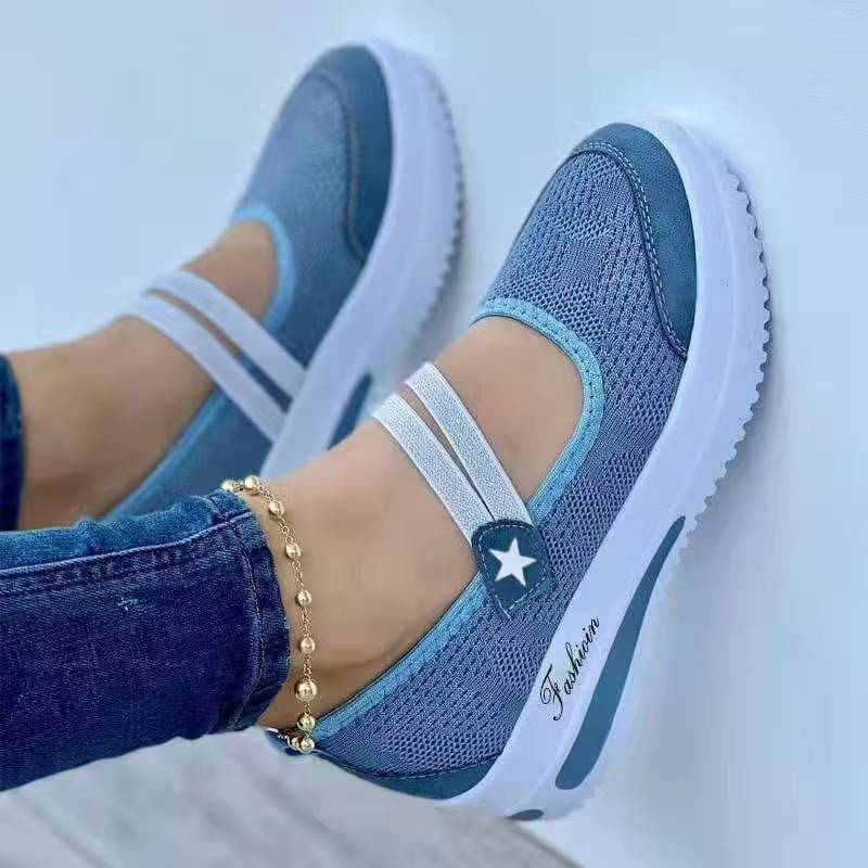 🌸Summer Hot Sale 50% OFF💖Women's Breathable Mesh Slip-On Platform Sneakers
