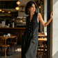 Women's Casual V-Neck Sleeveless Jumpsuit