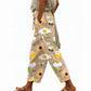 Women's Casual Floral Print Cropped Pants