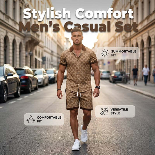👕Men's Printed 2-Piece Summer Set☀️