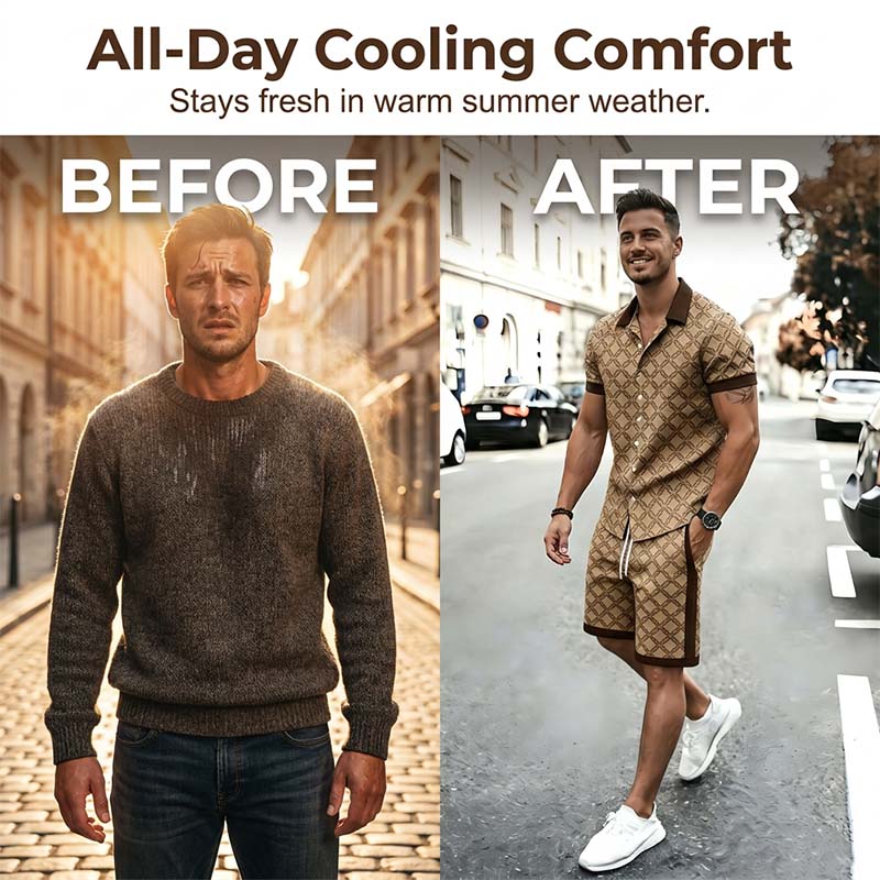 👕Men's Printed 2-Piece Summer Set☀️