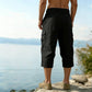 👖Men's Linen Blend Cargo Capri Pants🌬️ Lightweight, Breathable & Built For Comfort