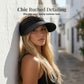 Summer Solid Color Sun Hat – Soft, Wide Brim & Elastic Fit