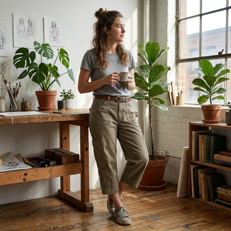 👖 50% OFF NOW! 🌿 Women's Relaxed Casual Cargo Capris – Spacious Utility Pockets, Breathable Fabric & Relaxed Fit – Everyday Comfort, Warm Weather Ready ✨