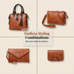 Women's PU Leather 4-Piece Handbag Set