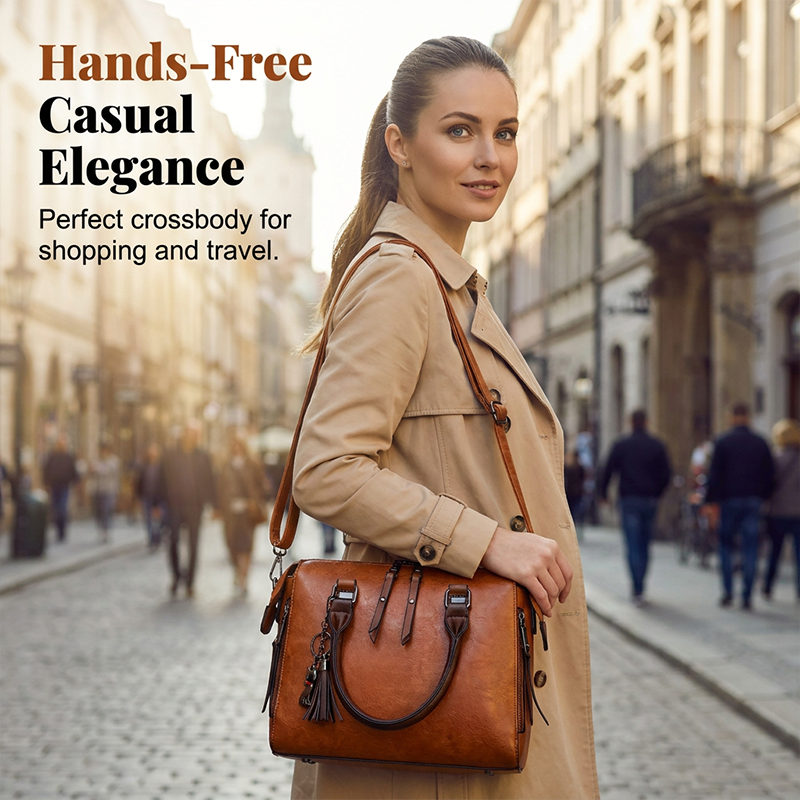 Women's PU Leather 4-Piece Handbag Set