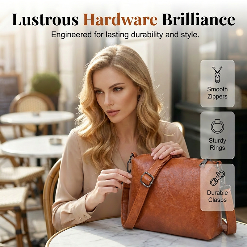 Women's PU Leather 4-Piece Handbag Set