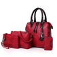 Women's PU Leather 4-Piece Handbag Set