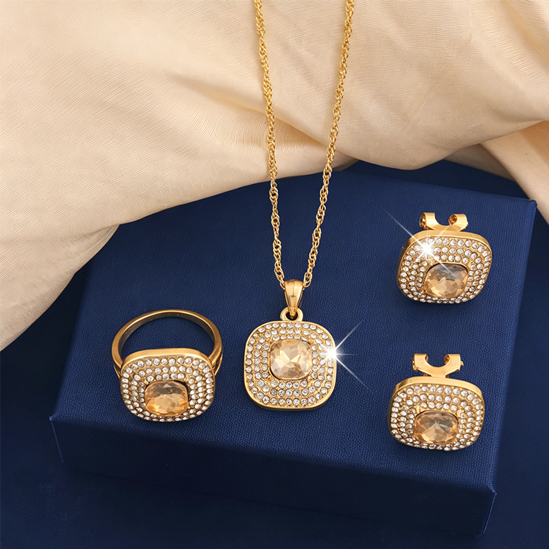 💎Sparkle Every Day: Elegant Crystal Rhinestone Jewelry Set✨