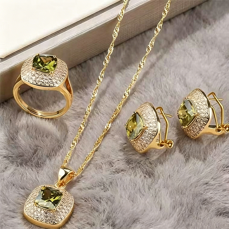 💎Sparkle Every Day: Elegant Crystal Rhinestone Jewelry Set✨