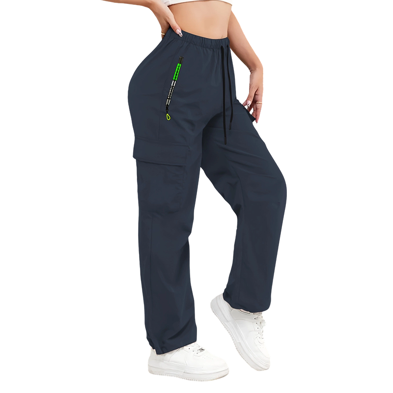👖⏳LAST DAY SALE ONLY ￡15.99!!💥 Women's Multi-Cargo Pants with Pockets – Loose Fit, Drawstring Waist, Breathable ✨