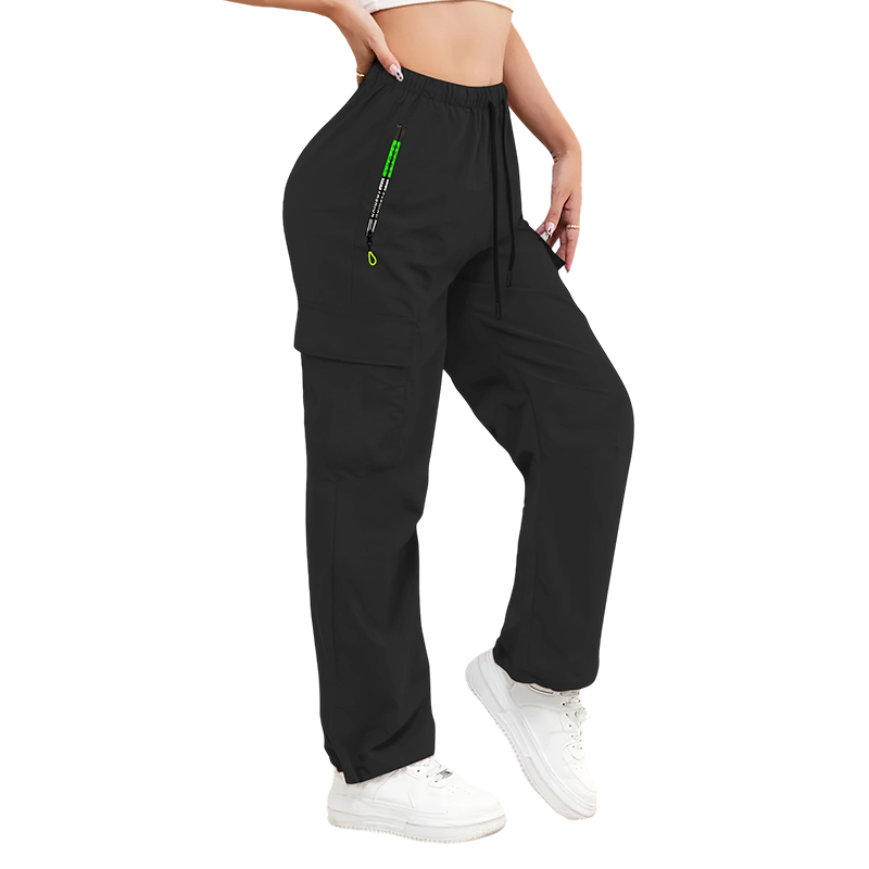 👖⏳LAST DAY SALE ONLY ￡15.99!!💥 Women's Multi-Cargo Pants with Pockets – Loose Fit, Drawstring Waist, Breathable ✨