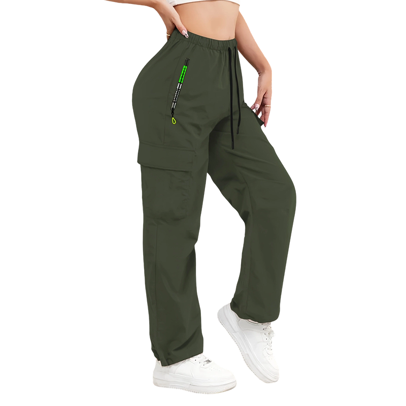 👖⏳LAST DAY SALE ONLY ￡15.99!!💥 Women's Multi-Cargo Pants with Pockets – Loose Fit, Drawstring Waist, Breathable ✨