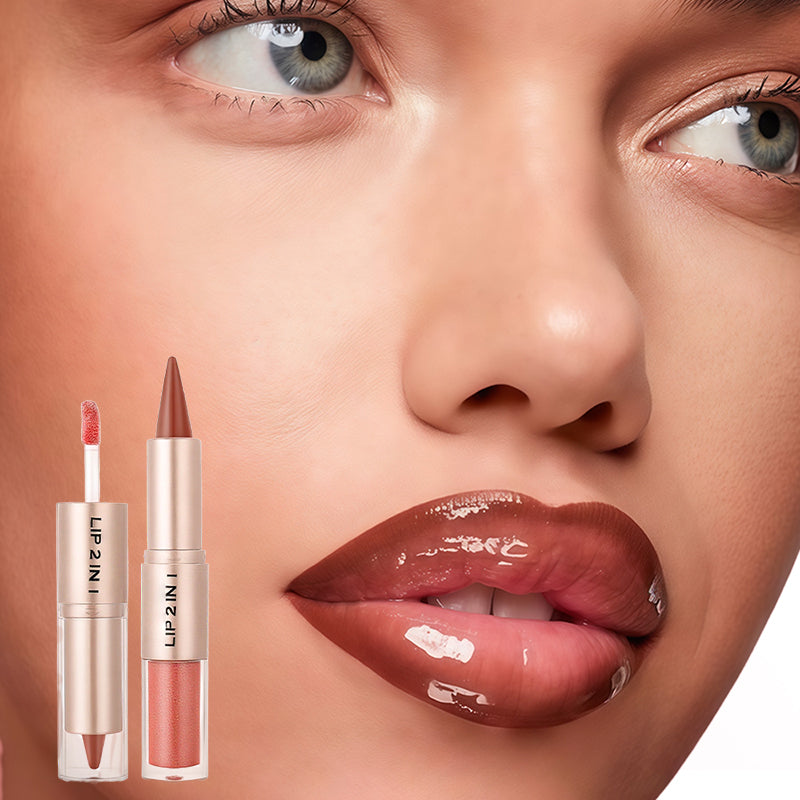 🔥 Limited-Time Sale – Up to 50% OFF💄✨ 2-in-1 Matte Lipstick & Shine Lip Gloss💋