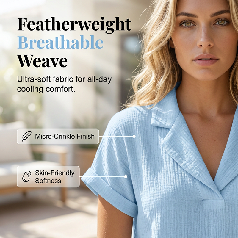 ⌛50% off on the last day-Women's Loose Fit Summer Knit Tee