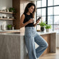 👖 51% OFF NOW! ✨ Women's Asymmetrical Waist Wide Leg Jeans – Unique waist design, relaxed fit & versatile – Perfect for chic everyday style & casual outings 🌿