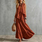 Women's Sleeveless Ruffle Maxi Dress