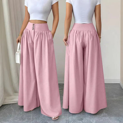🌷Elegant Discount-🌼Women's High-Waist Pleated Wide-Leg Pants🌸
